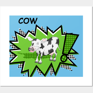 Cow Starburst Posters and Art